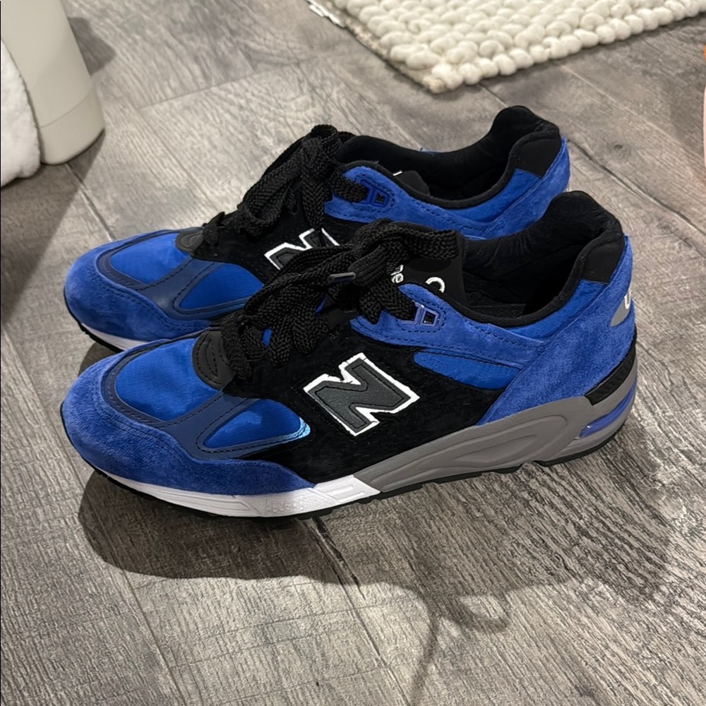New Balance Blue and Black Sneakers Made in USA 990